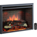 PuraFlame 33” Western Electric Fireplace Insert with Fire Crackling Sound