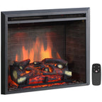 PuraFlame 26” Western Electric Fireplace Insert with Fire Crackling Sound